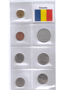 Romania Anni Misti Serie di 7 Monete buona conservazione